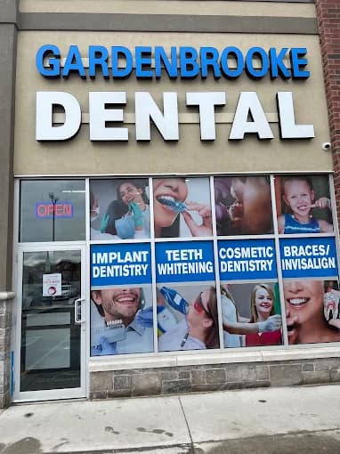 Gardenbrooke Dental storefront on Gardenbrooke Trail, Brampton